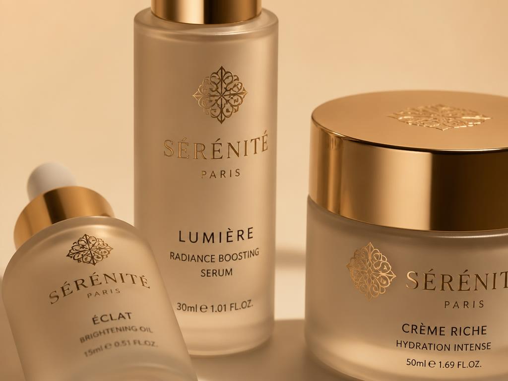 Printed product labels applied to cosmetic jars and bottles