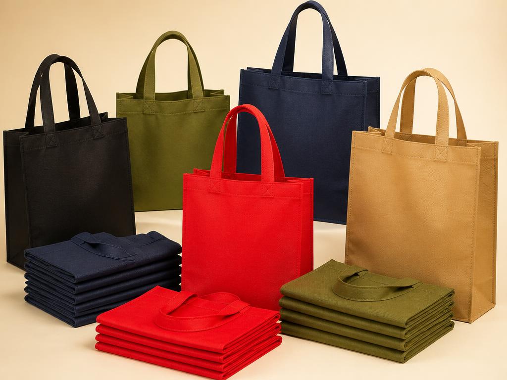 Non woven fabric carry bags in multiple colours